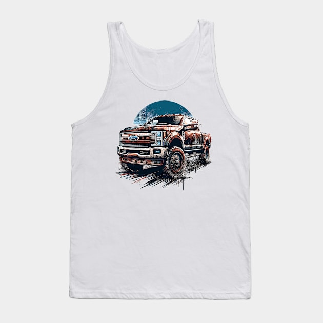 Ford F350 Tank Top by Vehicles-Art